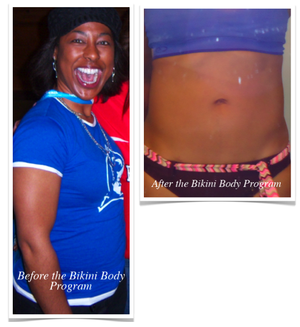 Sonjas before and after her Bikini Body Program Weight Loss Success