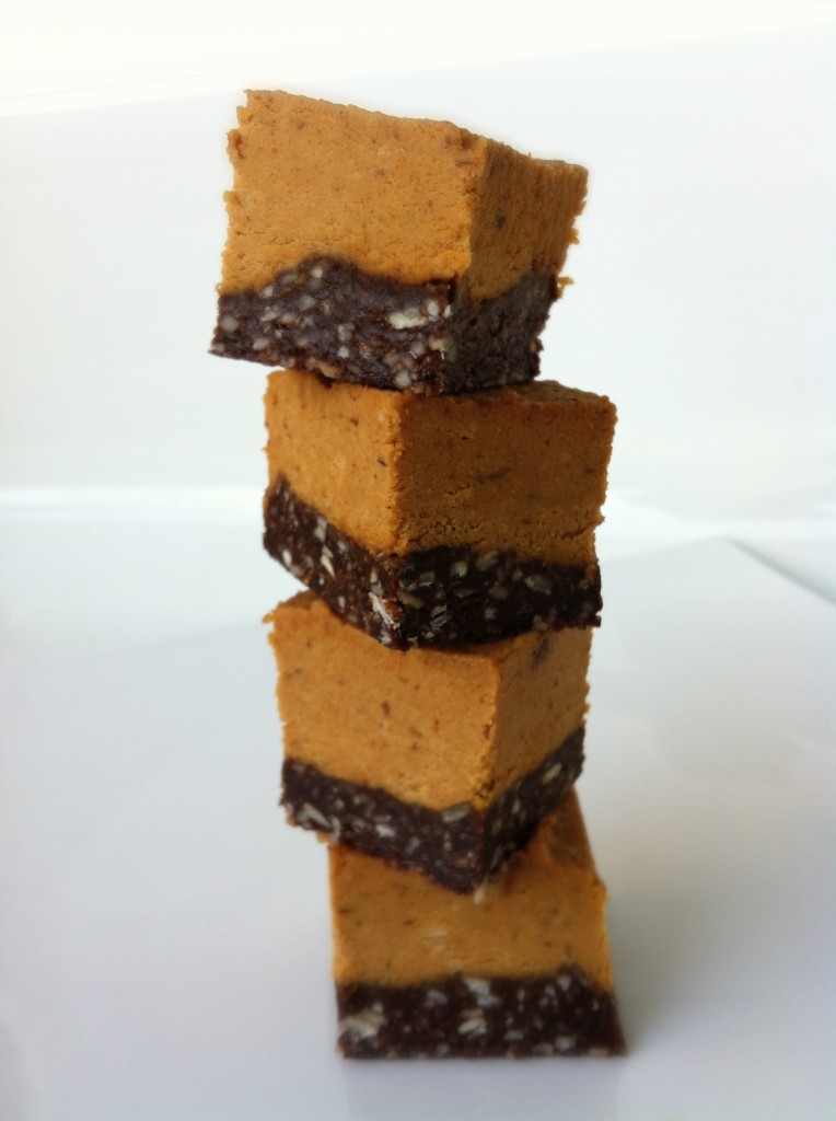 Vegan Peanut butter cheesecake sqaures