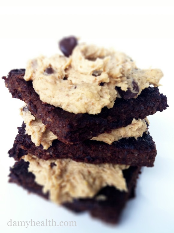 Quinoa Brownies and Cookie Dough Frosting