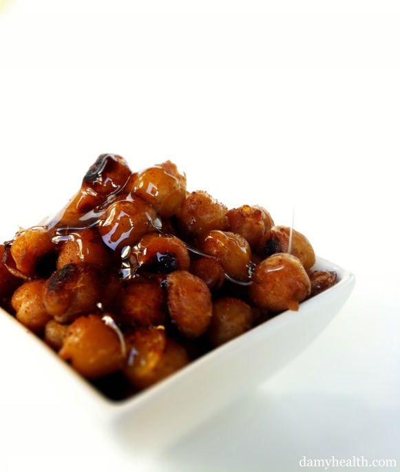 Sweet with Heat Roasted Chickpeas