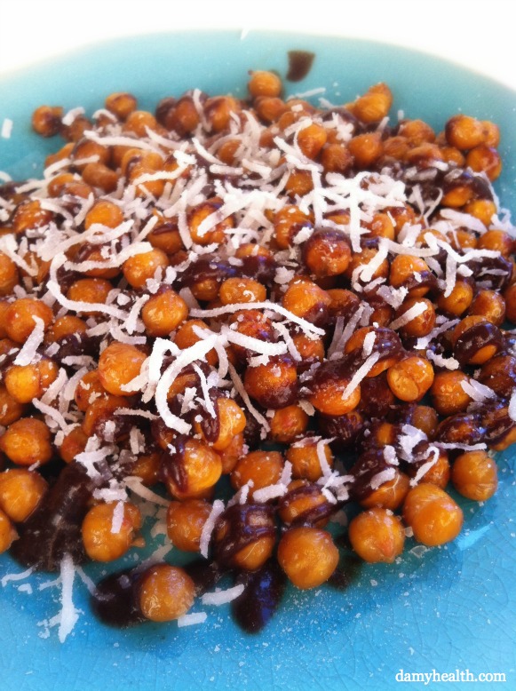Chocolate Covered Chickpeas
