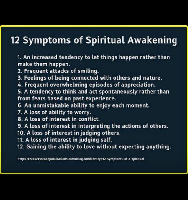 12 symptoms of spiritual
