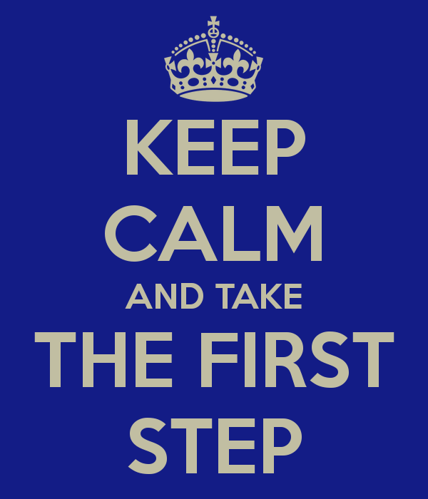 the first step