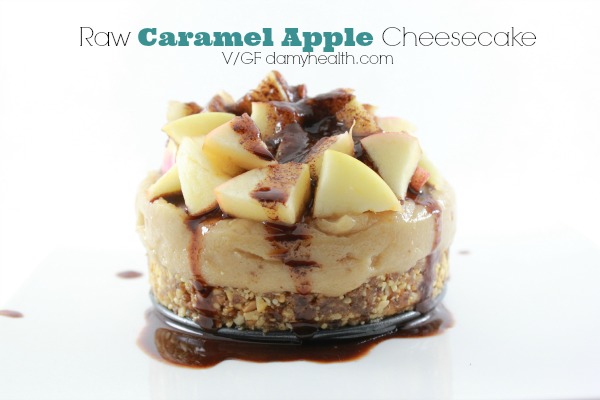 Vegan Caramel Apple Cheesecake