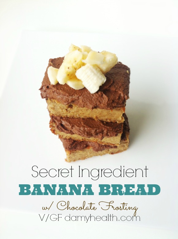 Vegan Banana Bread with Chocolate Frosting1