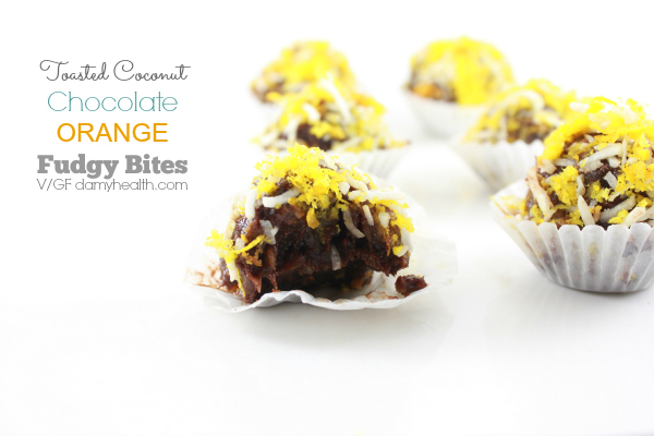 vegan coconut & orange chocolate bites1
