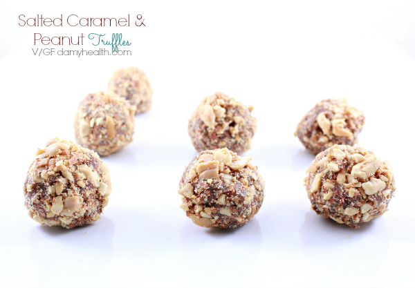 Salted Caramel and Peanut Truffles