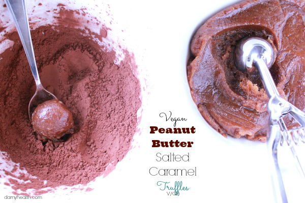 Vegan Peanut Butter Salted CaramelTruffles