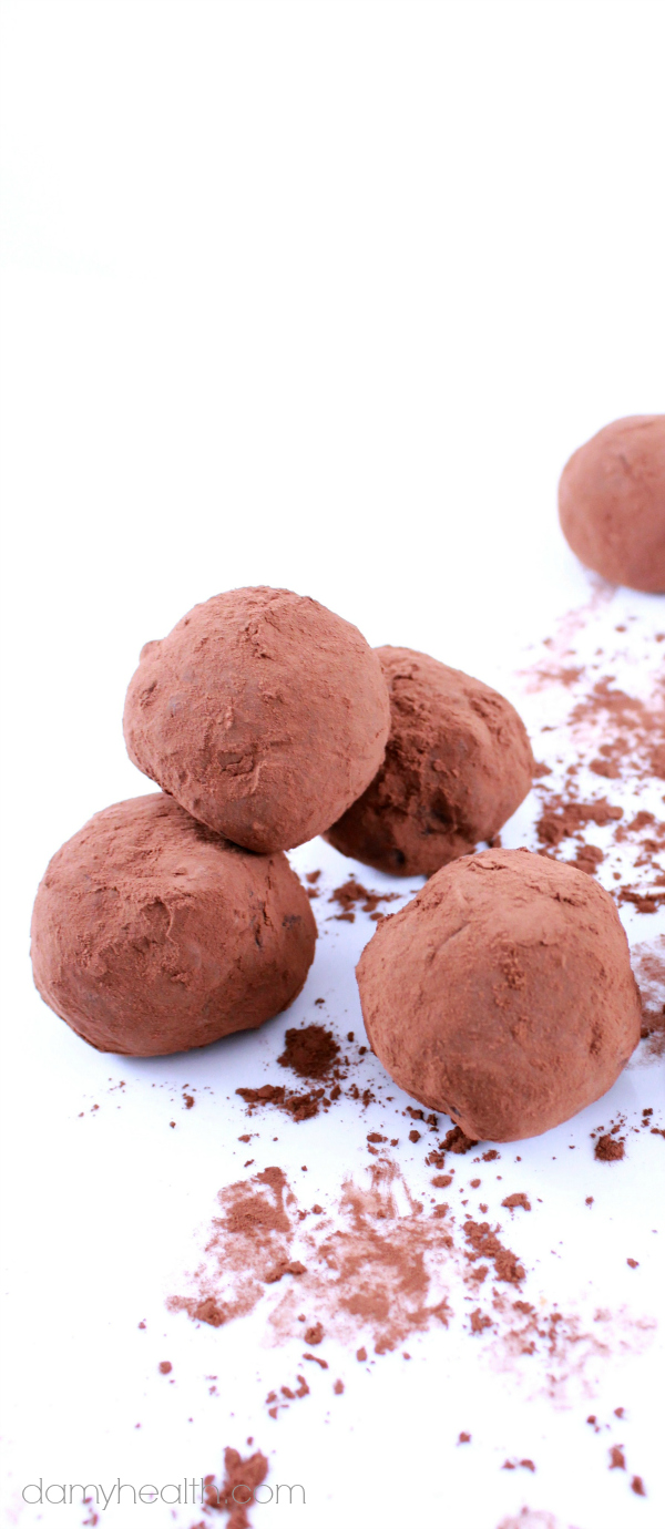 Vegan Peanut Butter Salted Caramel Truffles