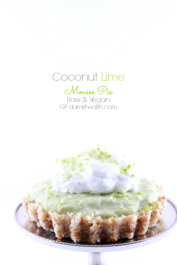 Coconut Lime Mousse Pie (Raw/Vegan) Coconut Lime Mousse Pie (Raw/Vegan)