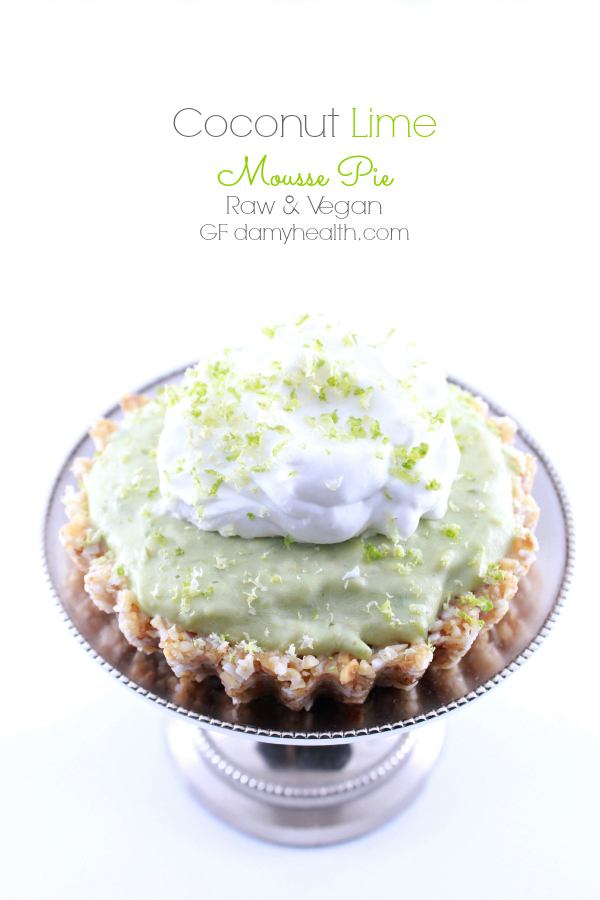 Coconut Lime Mousse Pie (Raw/Vegan) Coconut Lime Mousse Pie (Raw/Vegan)