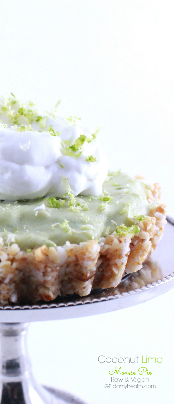 Coconut Lime Mousse Pie (Raw/Vegan) Coconut Lime Mousse Pie (Raw/Vegan)