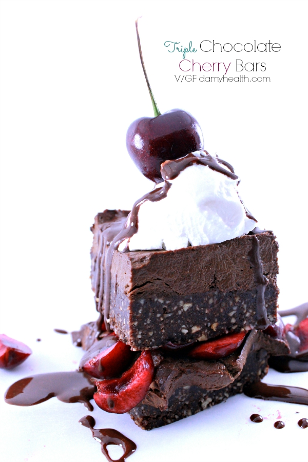 Triple Chocolate Cherry Bars