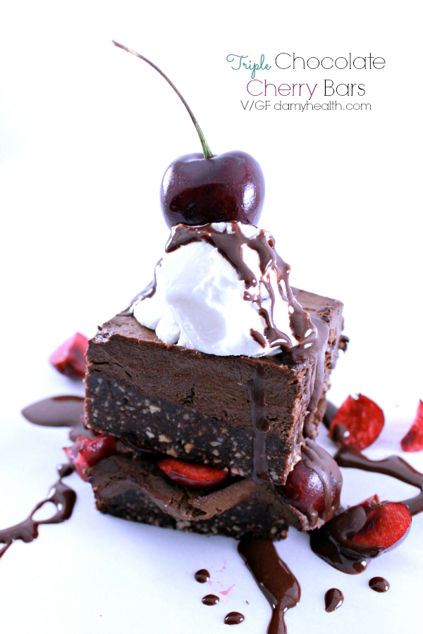 Triple Chocolate Cherry Bars
