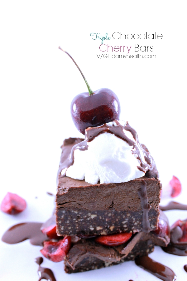 Triple Chocolate Cherry Bars
