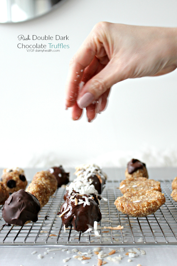 Rich Double Dark Chocolate Truffles