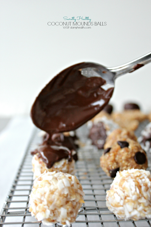 Secretly Healthy Coconut Mounds Balls