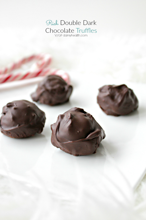 Rich Double Dark Chocolate Truffles