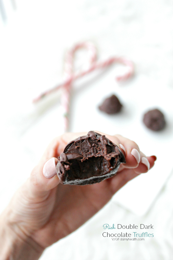 Rich Double Dark Chocolate Truffles