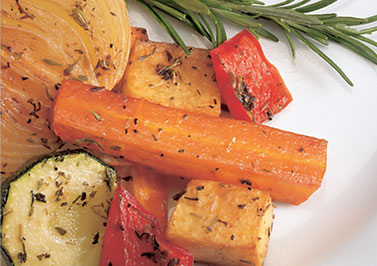 Roasted Sweet Potatoes and Veggies