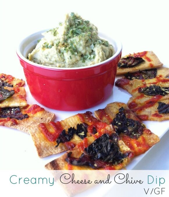 Creamy Cheese and Chive Dip (Vegan)