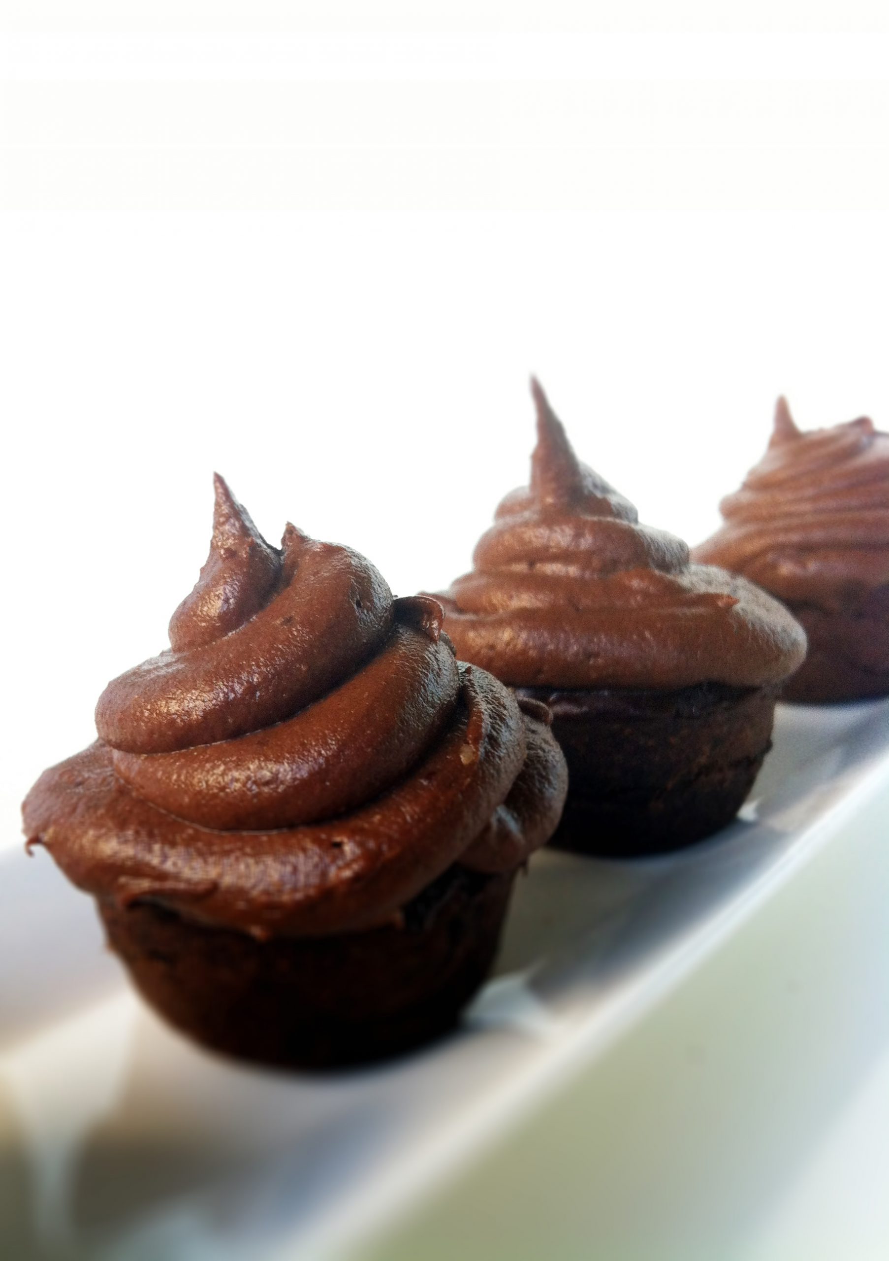 Clean Eating Brownie Cupcakes with Mint Fudge Icing