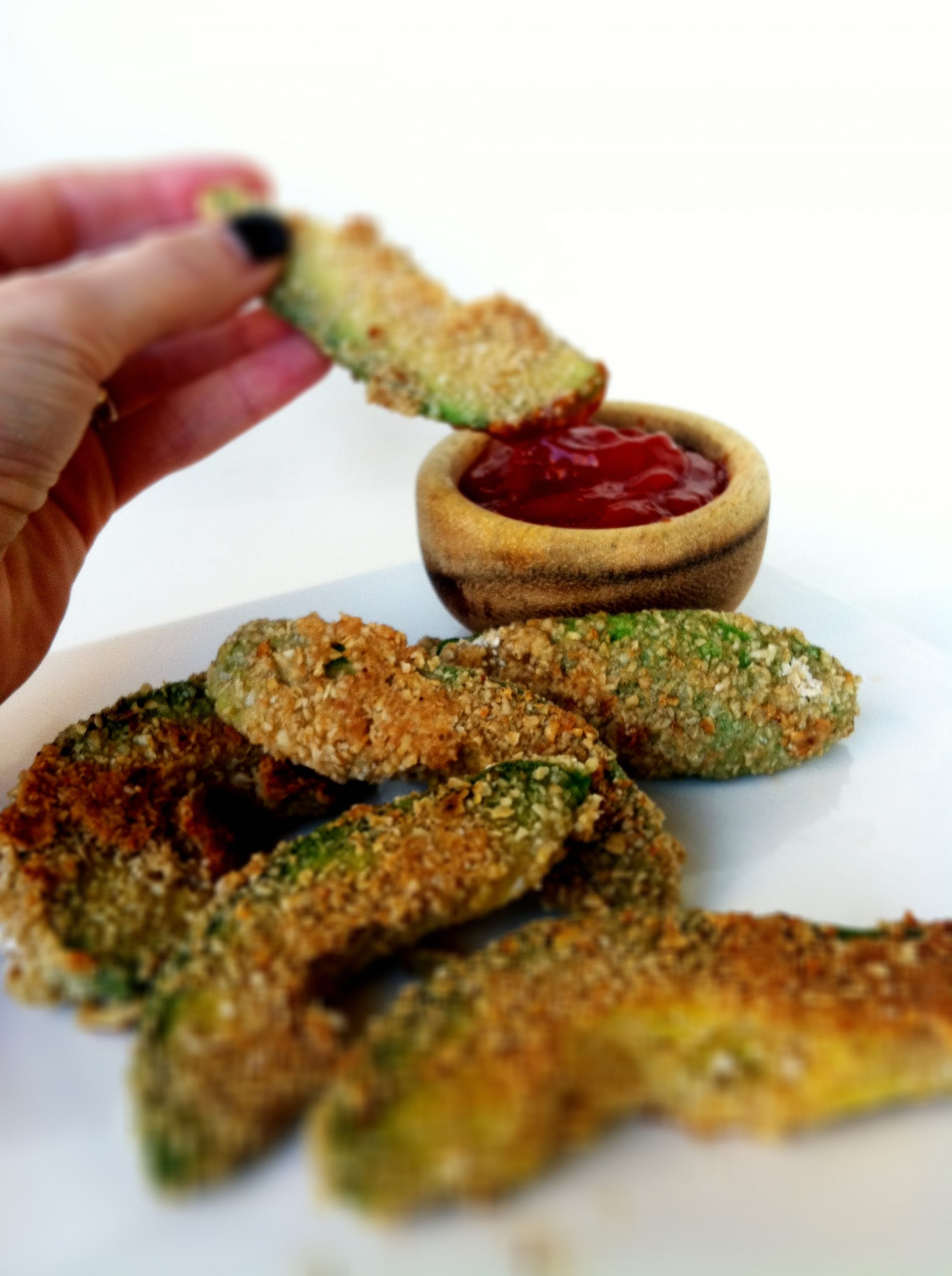 Avocado Fries and a Skinny Sweet-with-Heat Chipotle Dipping Sauce