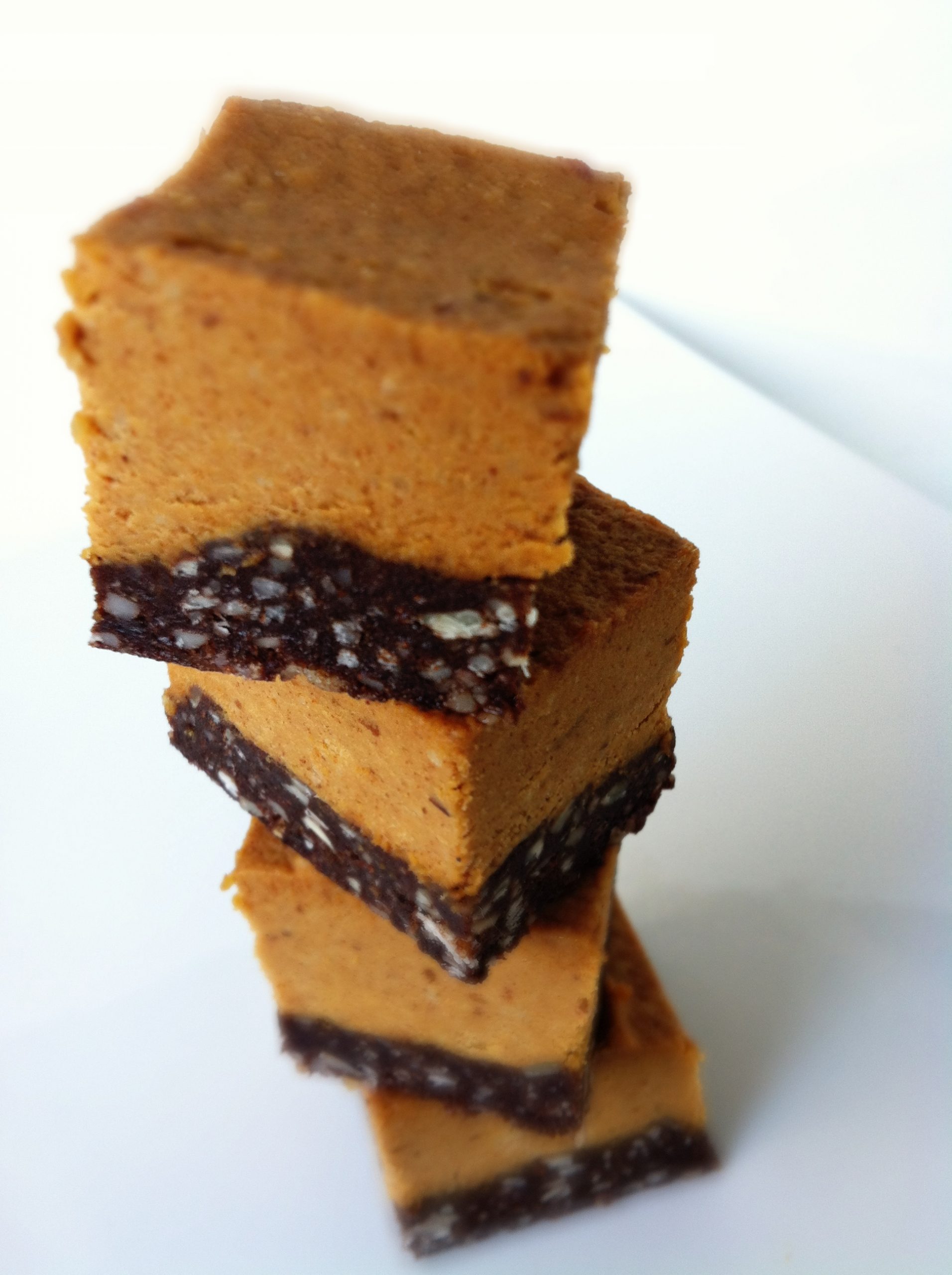 Vegan Peanut Butter Eatmore Brownies (GF & No-Bake)