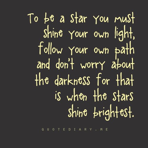 To be a star…