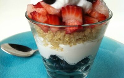 Layered Berry Quinoa Parfait