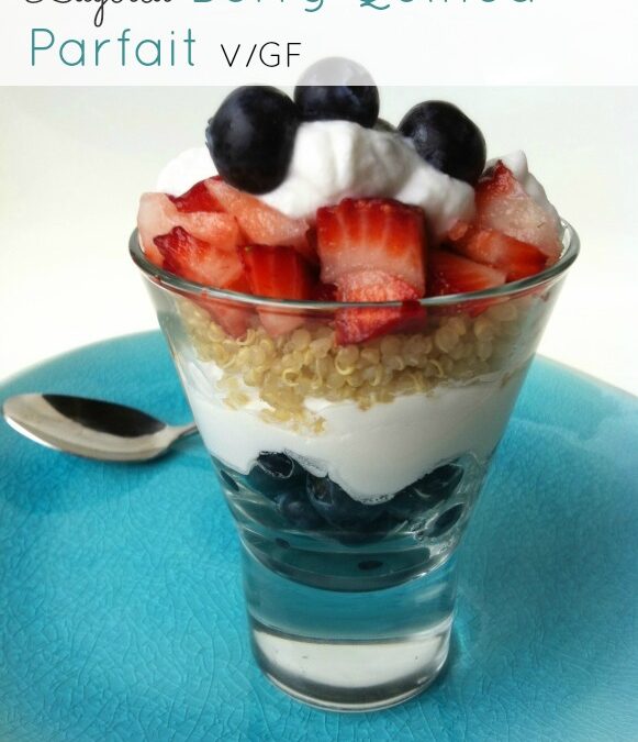 Layered Berry Quinoa Parfait