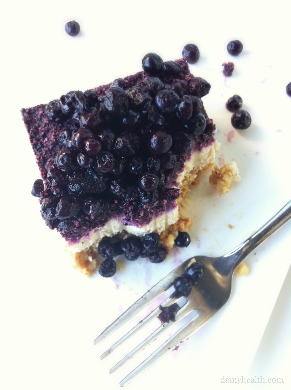 Healthy Blueberry Cheesecake