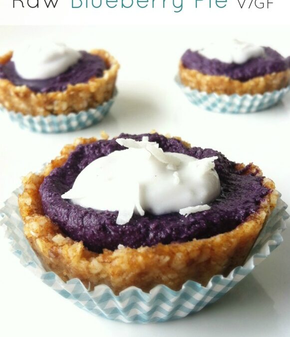 Raw Blueberry Pie (Single Serving & Whole)