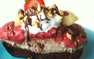The Best Healthy Banana Split Squares