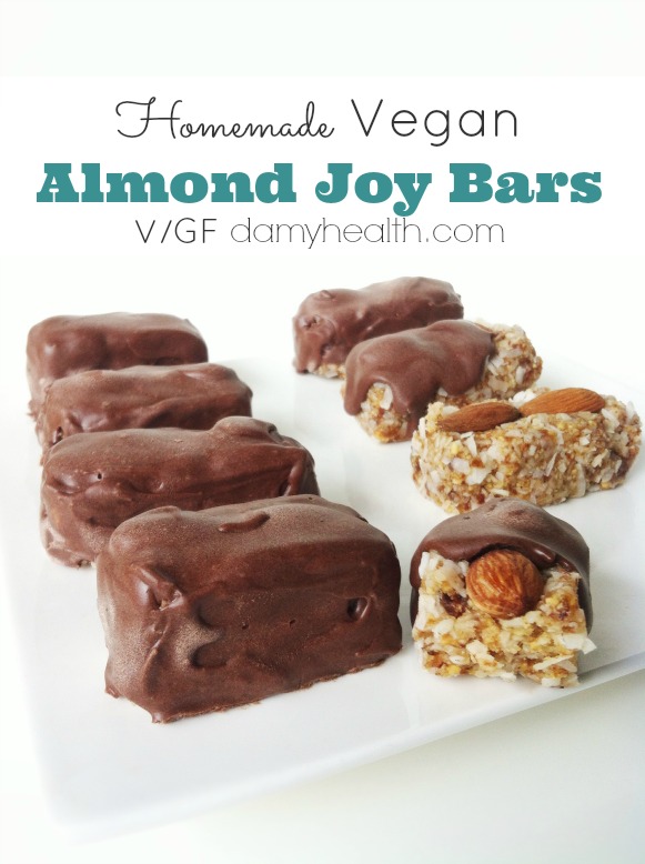 Homemade Almond Joy Vegan  Chocolate Bars1