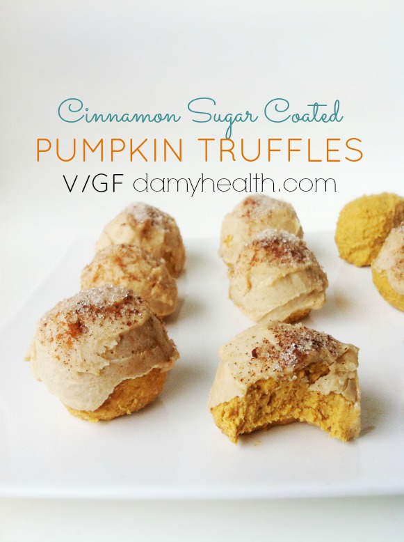Cinnamon Sugar Coated Pumpkin Truffles