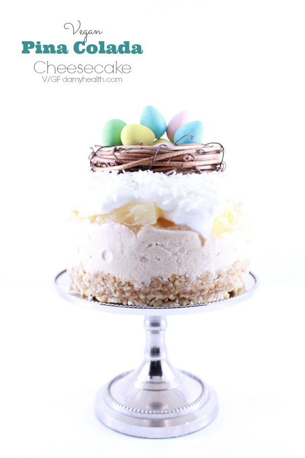 Vegan Pina Colada Cheesecake