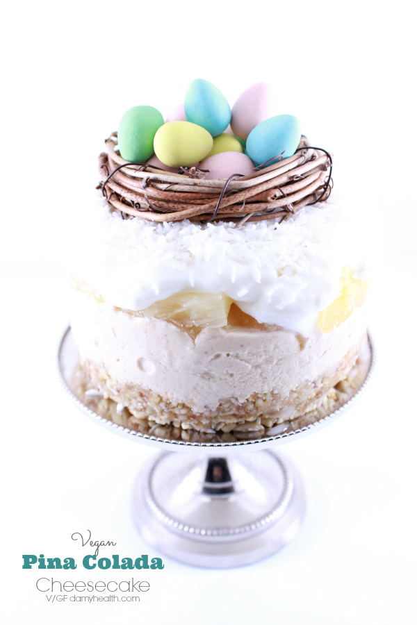 Vegan Pina Colada Cheesecake