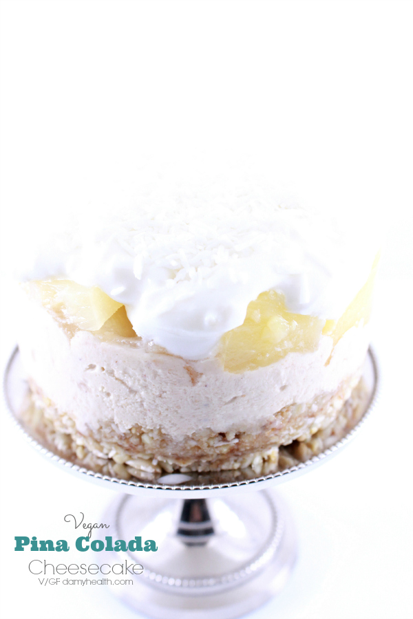 Vegan Pina Colada Cheesecake