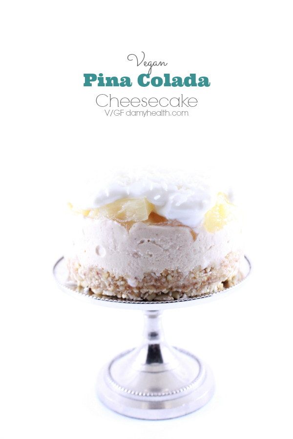 Vegan Pina Colada Cheesecake