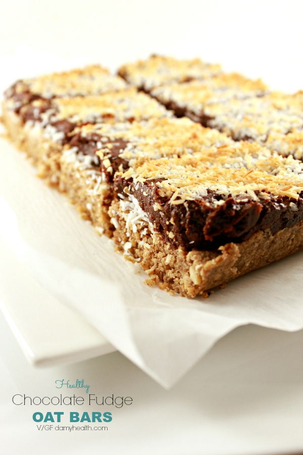 Healthy Chocolate Fudge OAT BARS