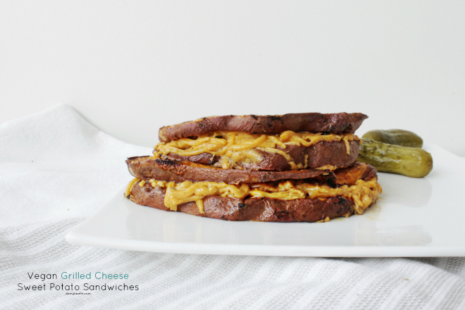 Vegan Grilled Cheese Sweet Potato Sandwiches