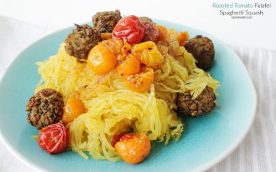 Roasted Tomato Falafel Spaghetti Squash