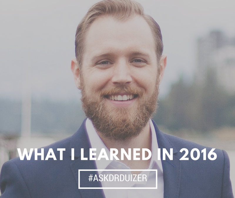 What I learned in 2016 – Dr. Duizer Edition