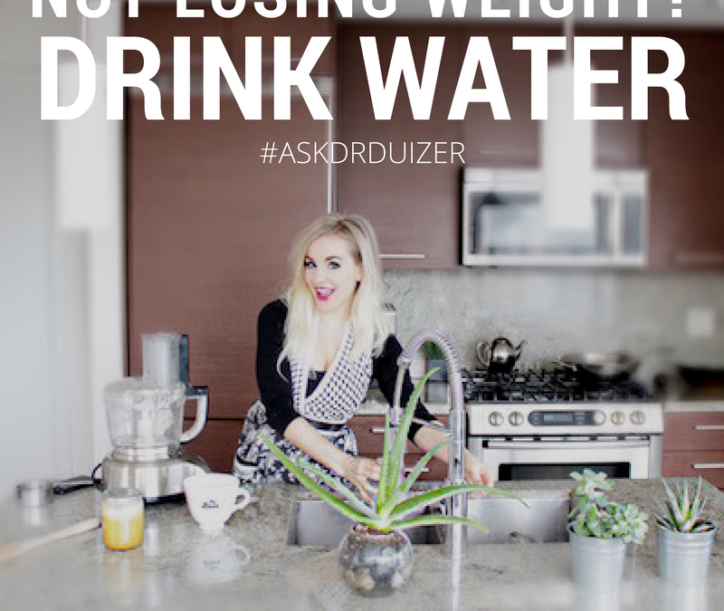Not losing weight? Try drinking more water