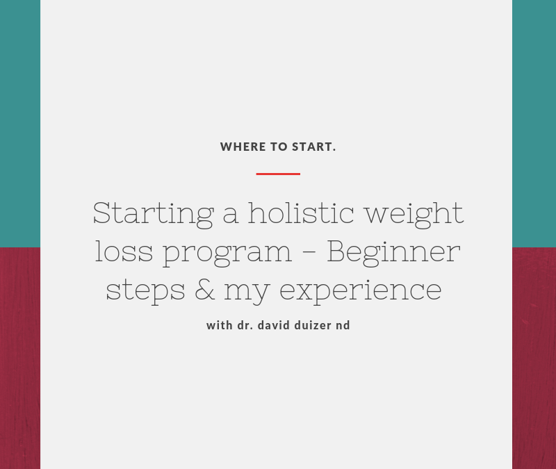 How to start a holistic weight loss program – Beginner Steps